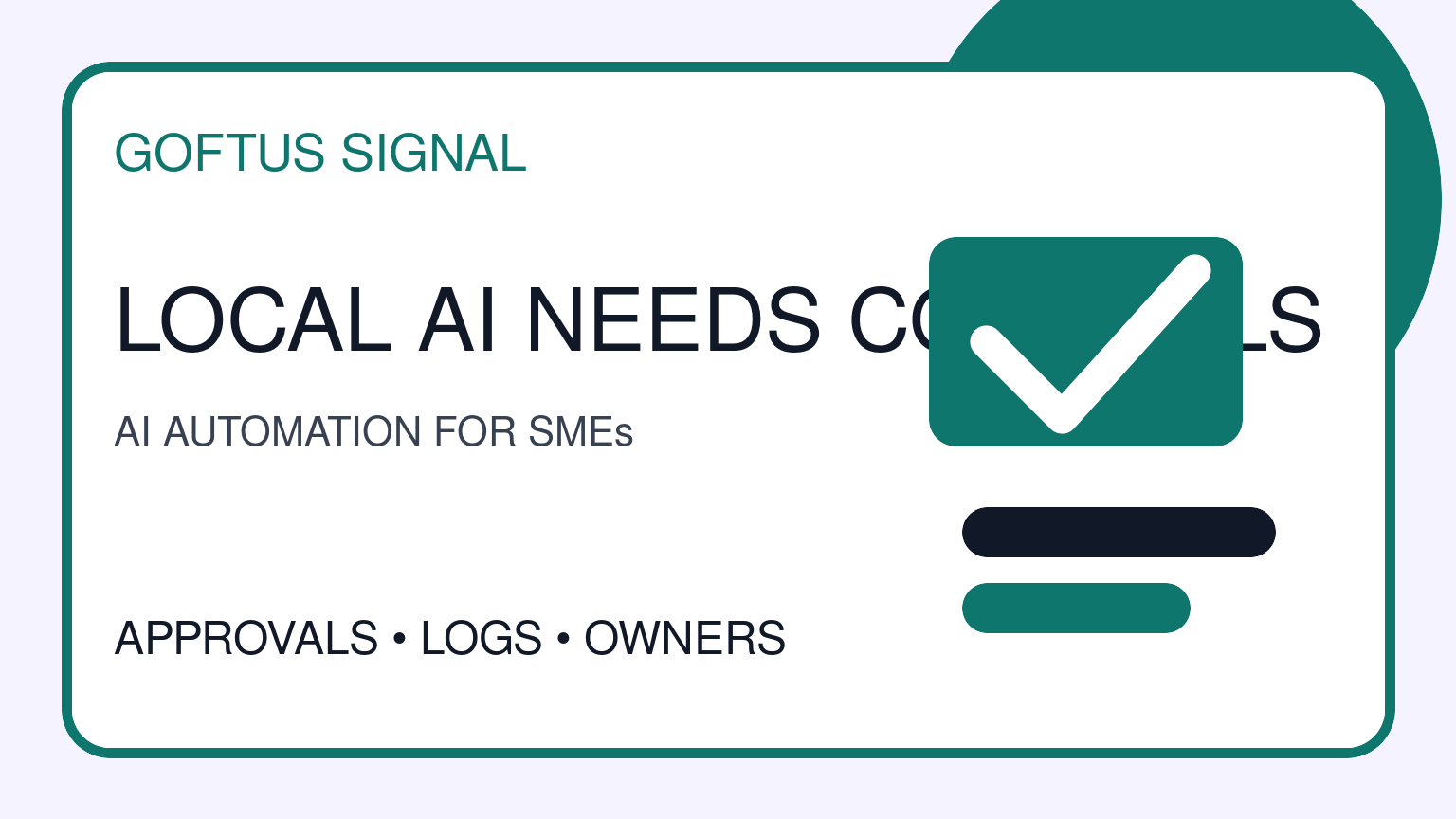 AI Automation for UK, Europe, and Dubai SMEs Needs Local Workflow Controls
