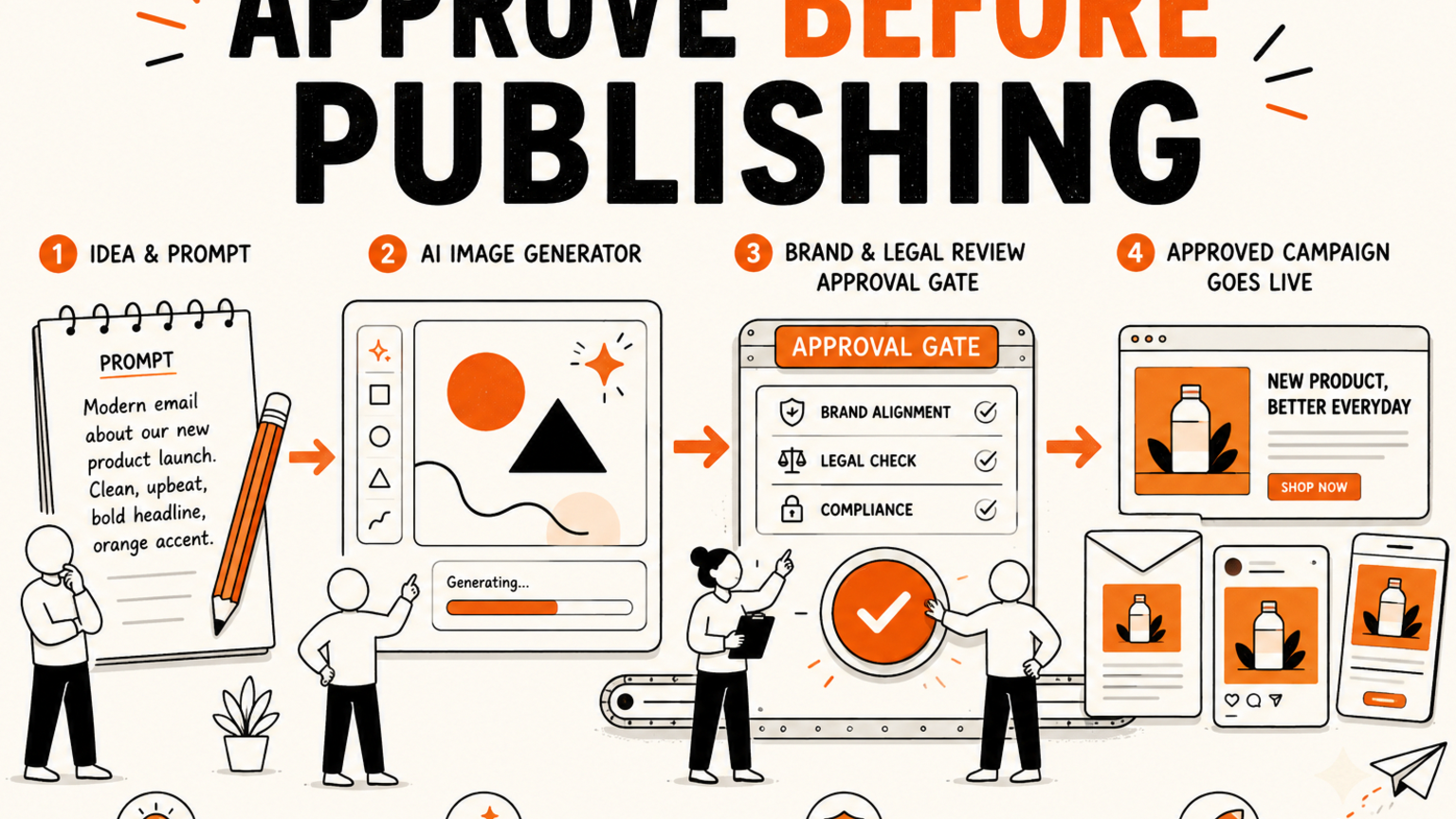 AI Image Generator Workflows Need Approval Gates Before Marketing Content Goes Live