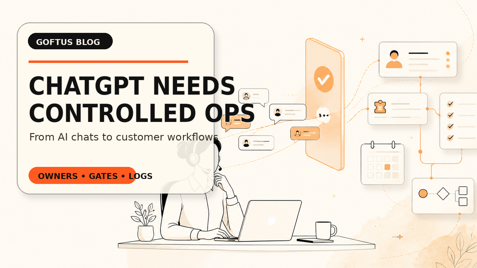 ChatGPT workflow automation for SMEs: turn AI conversations into controlled customer operations