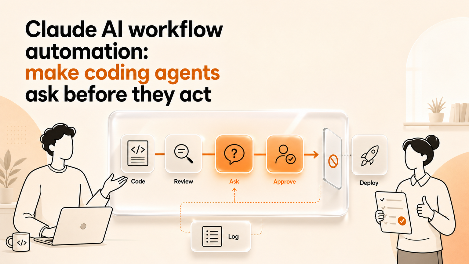 Claude AI workflow automation: make coding agents ask before they act