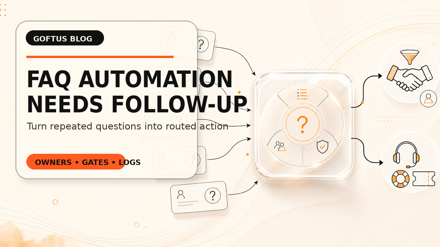 FAQ automation for SMEs: turn repeated website questions into sales and support follow-up