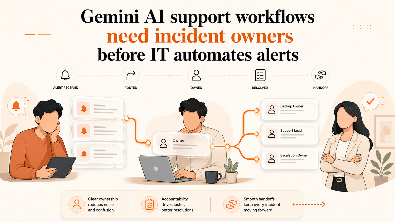 Gemini AI support workflows need incident owners before IT automates alerts