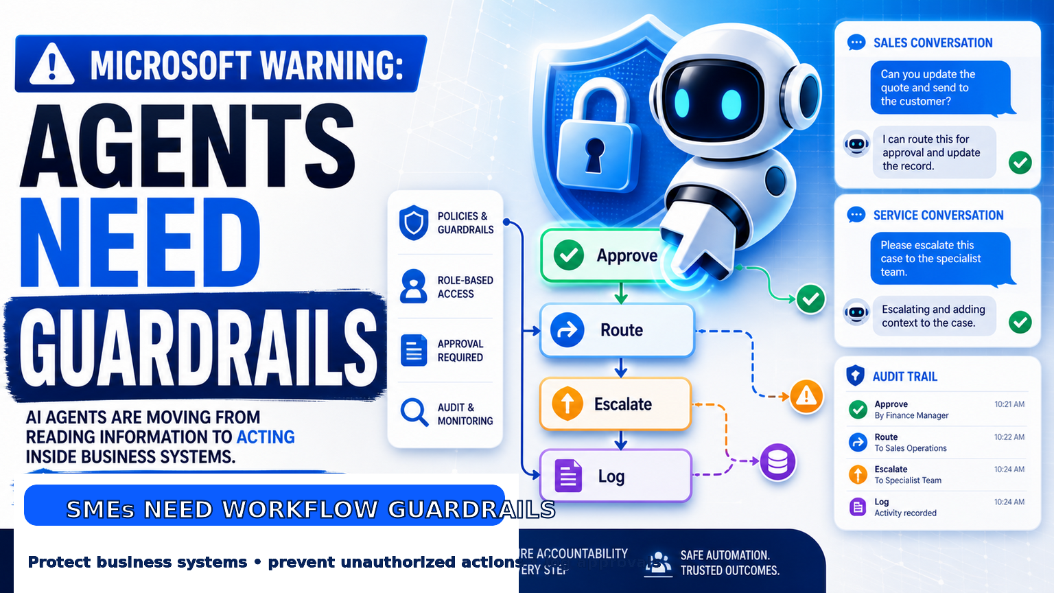 Microsoft's AI Agent Security Warning Shows Why SMEs Need Workflow Guardrails