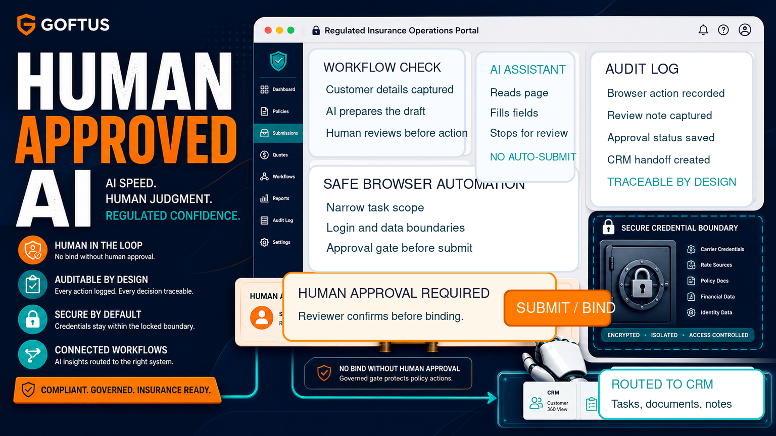 Insurance AI Agents Need Human Approved Browser Controls
