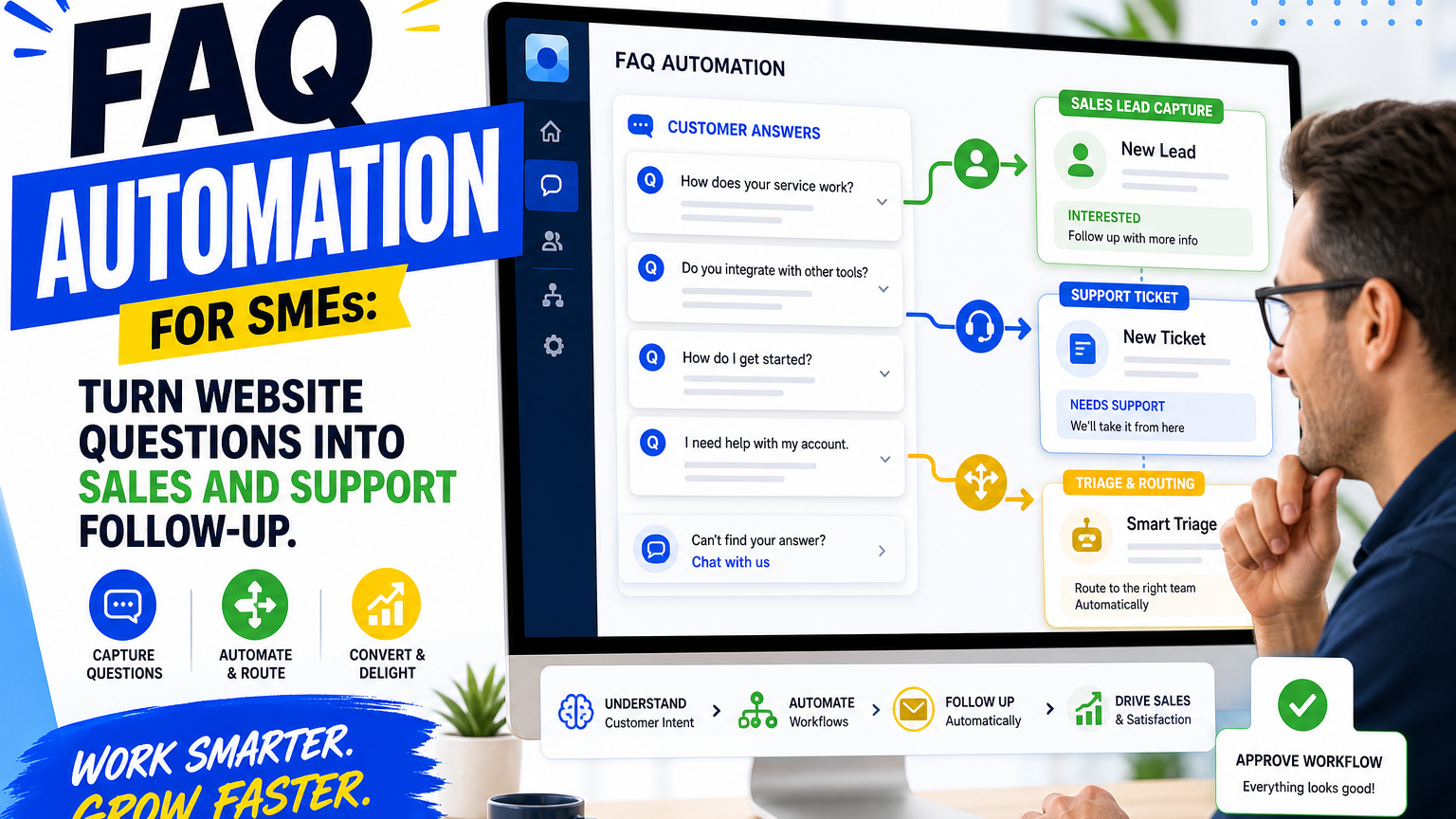 FAQ Automation for SMEs: Turn Website Questions Into Sales and Support Follow-Up
