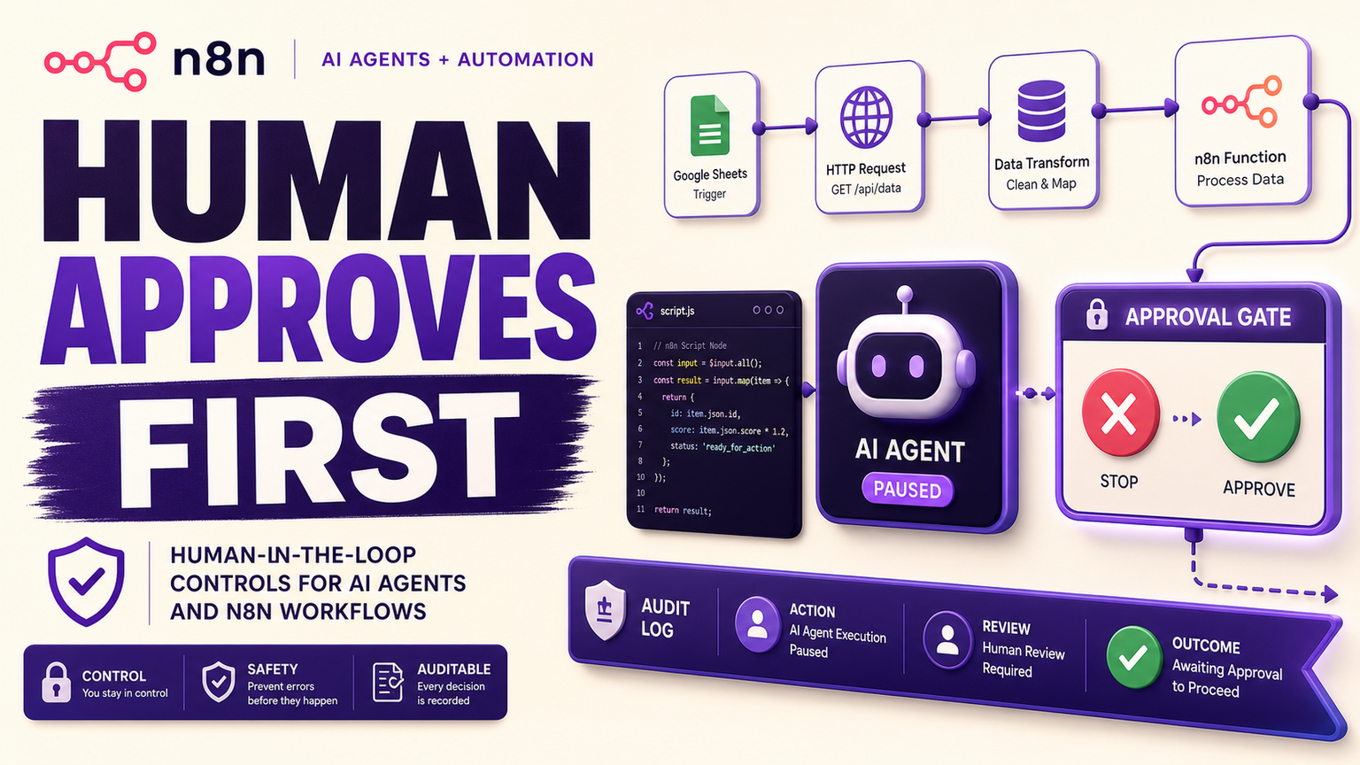 Human in the Loop Automation Keeps n8n, Scripts, and AI Agents Reliable