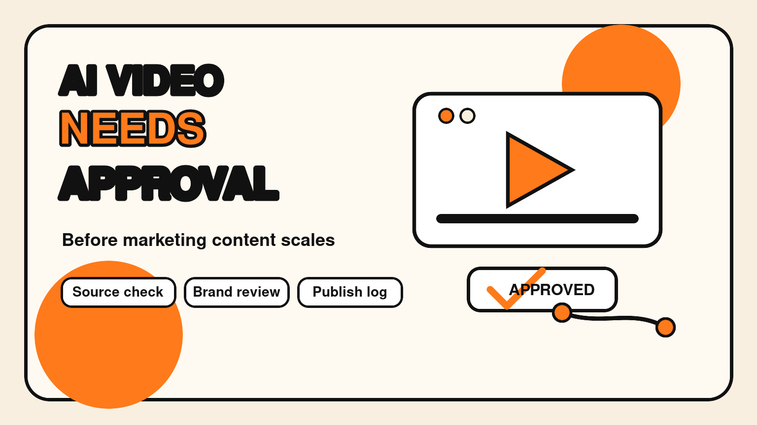 AI video generator workflows need approval before marketing content scales